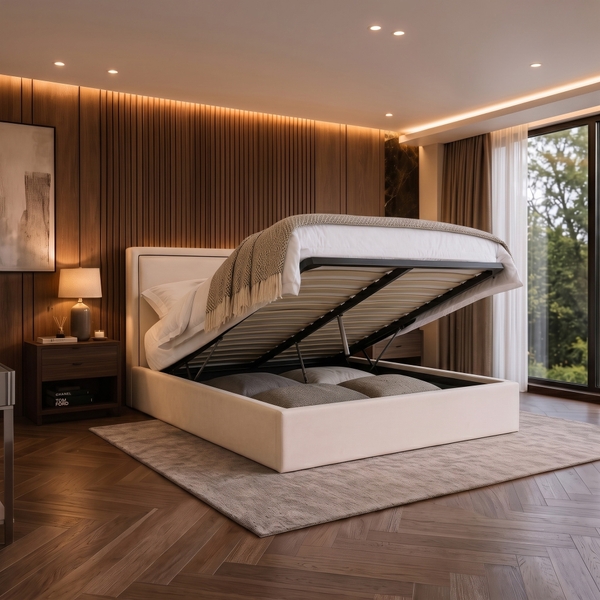 Valencia ottoman storage bed