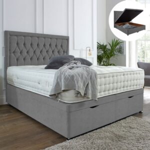 Windsor Ottoman End Lift Storage Divan Bed - Optional Headboard