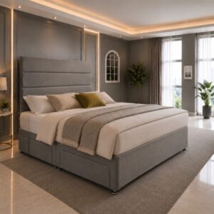 Dublin Headboard Divan Set - Choice of Mattress & Optional Storage