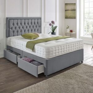 Lisbon Headboard Divan Set - Choice of Mattress & Optional Storage
